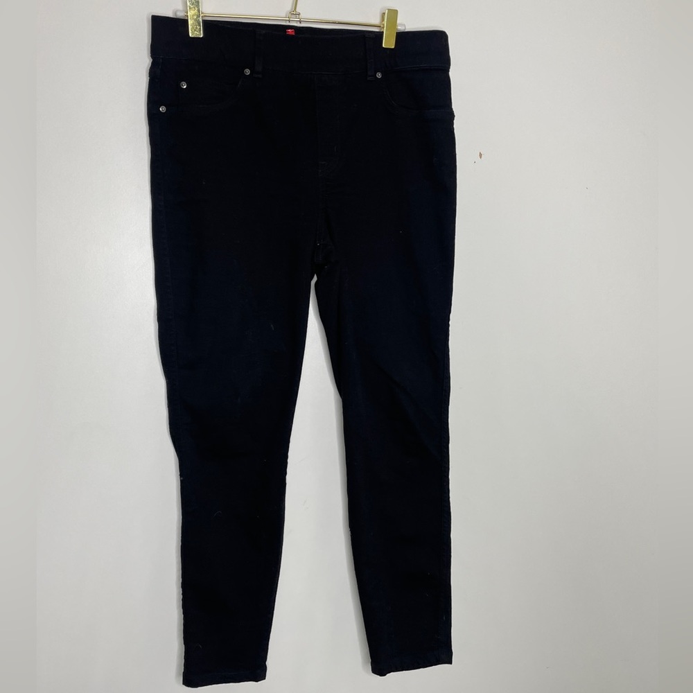Spanx Pull On Jegging Jeans Black Size Large